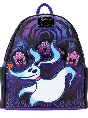 Loungefly Purple & Black Zero Mini Backpack
